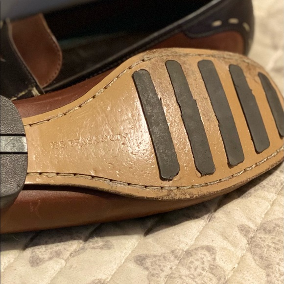 REDUCED! H.S. Trask & Co. 2-Tone Penny Loafers Brown 8.5 Medium - Picture 6 of 11